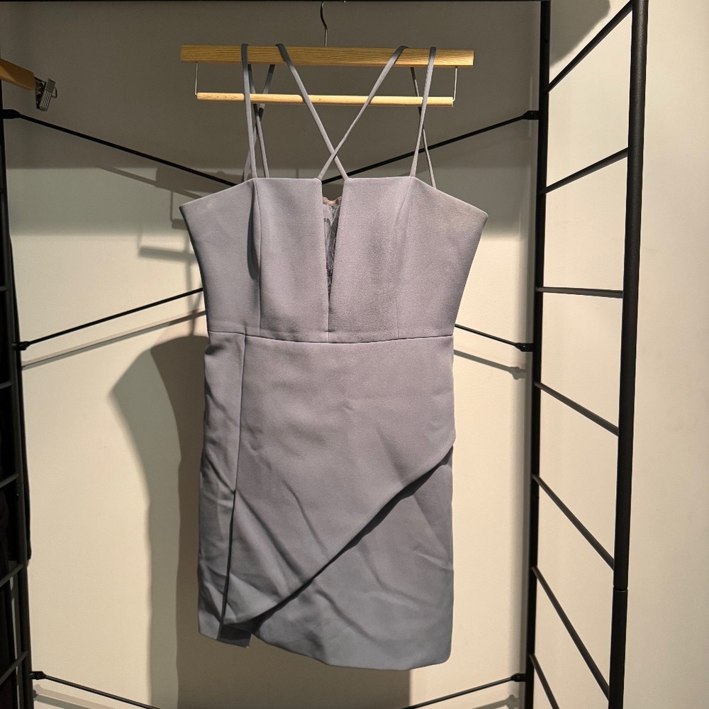 Blue Dress (Size 12) - BCBGMAXAZRIA